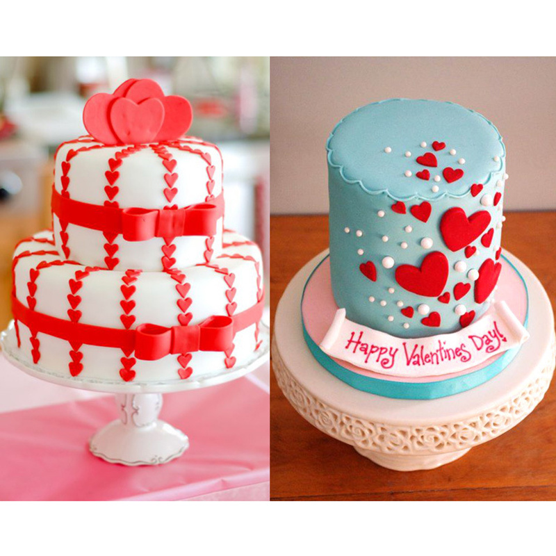 Mini blomster fondant udstikkere til kage dekorationsværktøj 3 stk/sæt geometri kage udstikker gør det selv spring stamper køkken bageværktøj