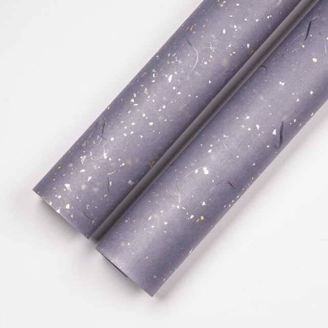Shiny Wrapping Paper 60*60CM Craft Paper Floral Packing Paper Waterproof Home Decor Festive Party DIY Handmade Supplies: 10pcs grayish purple