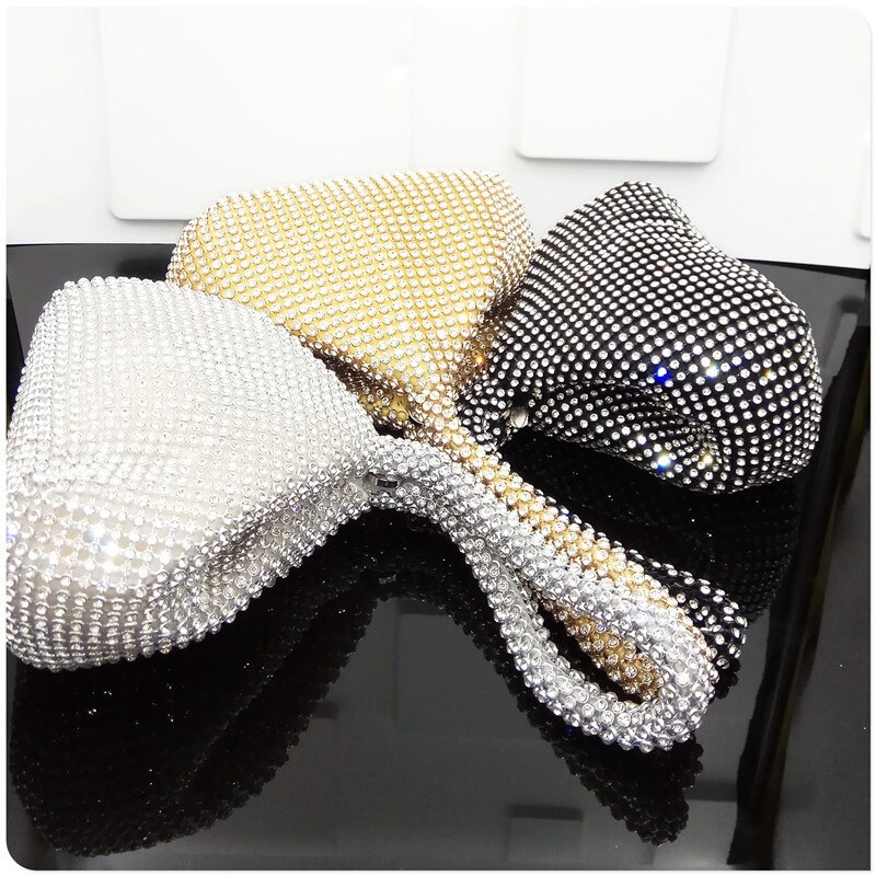 DOYUTIG Luxe vrouwen Diamant Avondtassen Zilver/Goud/Zwarte Steentjes Hobos Handtassen Lady Shiny Clutch Bags a175