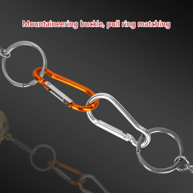 Intrekbaar Meetlint - 2m / 6ft - Sleutelhanger - RVS Zakformaat Meetlint