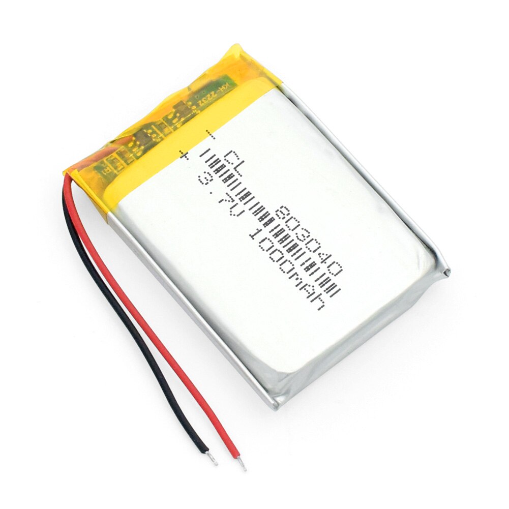 803040 3,7 V 1000mAh Lipo batería de repuesto de litio li-po batería recargable para Altavoz Bluetooth PDA