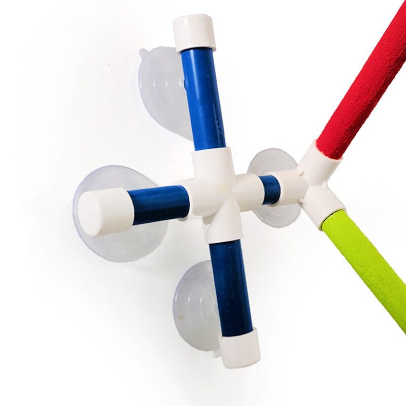 Parrot Bath Shower Standing Platform Rack Parrot Climbing and Biting Shower Perch Parakeet Bird Toy