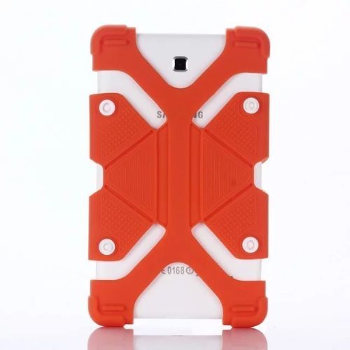 Aiboully schokbestendige siliconen hoes universele hoes voor 10.1 inch lg g pad 10.1 v700 android tablet standaards funda: Oranje