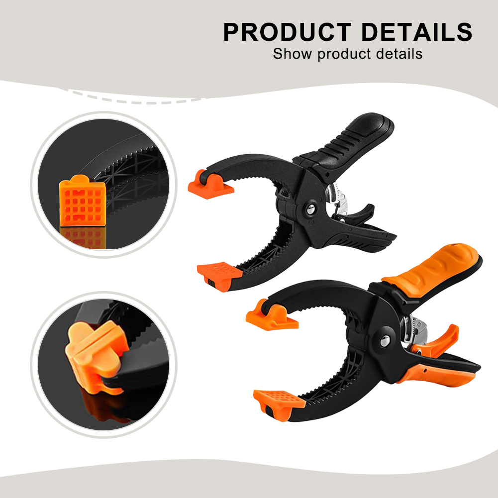 4 st/set kraftig fjäderklämma 0-50mm klämområden för träbearbetning klämmor handverktyg delar tillbehör