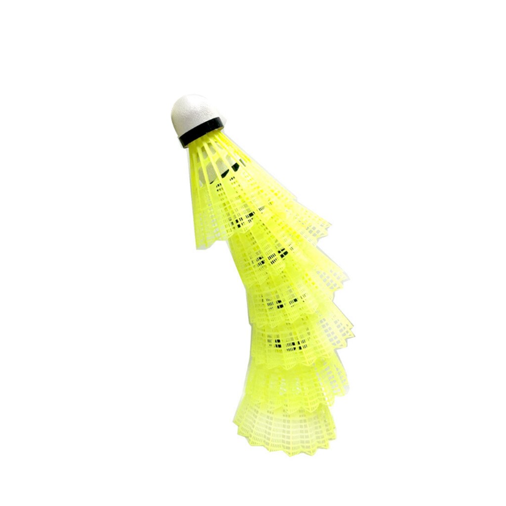 Novo 6 pçs pena badminton bola peteca esporte jogo de treinamento 100% novo e alta qualidade 6 badminton #40: Yellow 