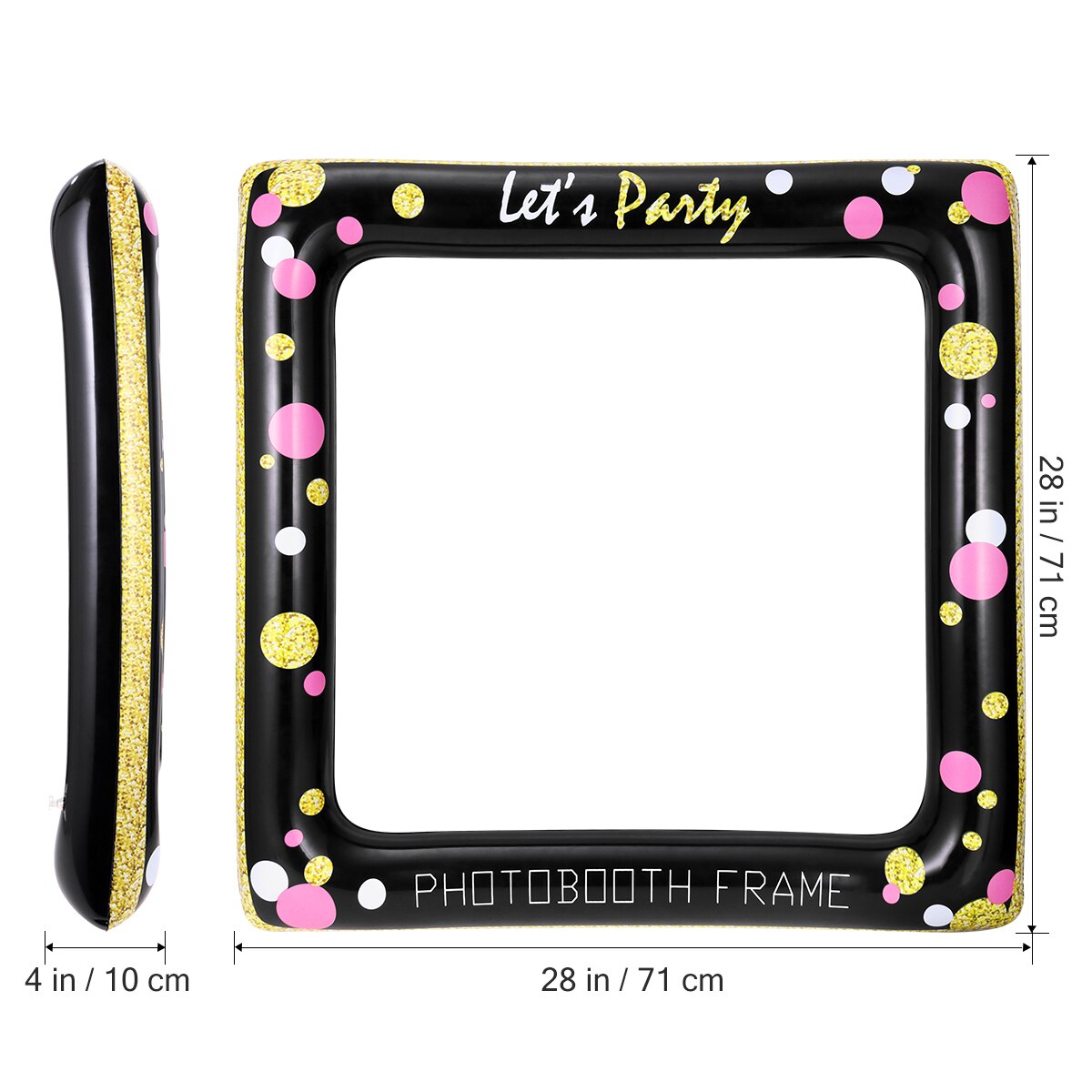 Cadre Photo gonflable, accessoires de stand Photo pour Selfie, fournitures de fête d'anniversaire, de fête prénatale, de mariage