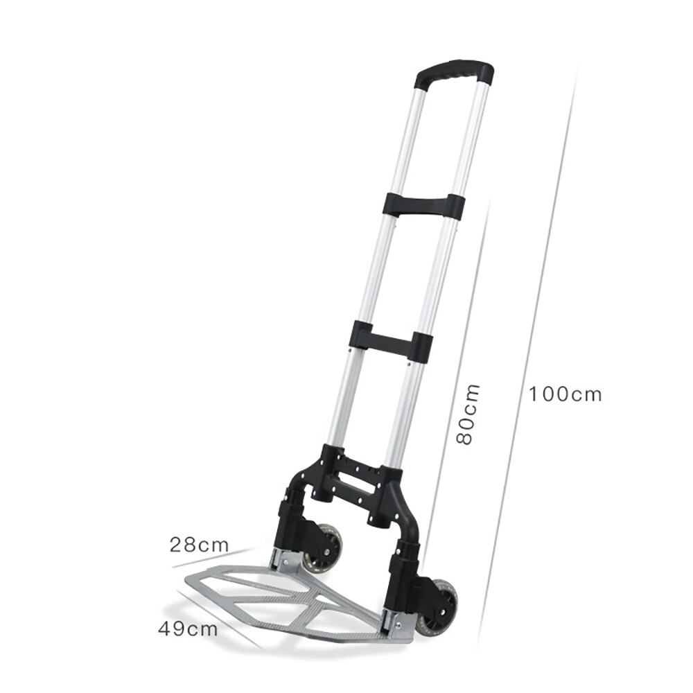 Easy Carry-on Refrigerator Supportor Multi-Function Two-Wheeled Cart Folding Hand Trolley Cart For Car Fridge