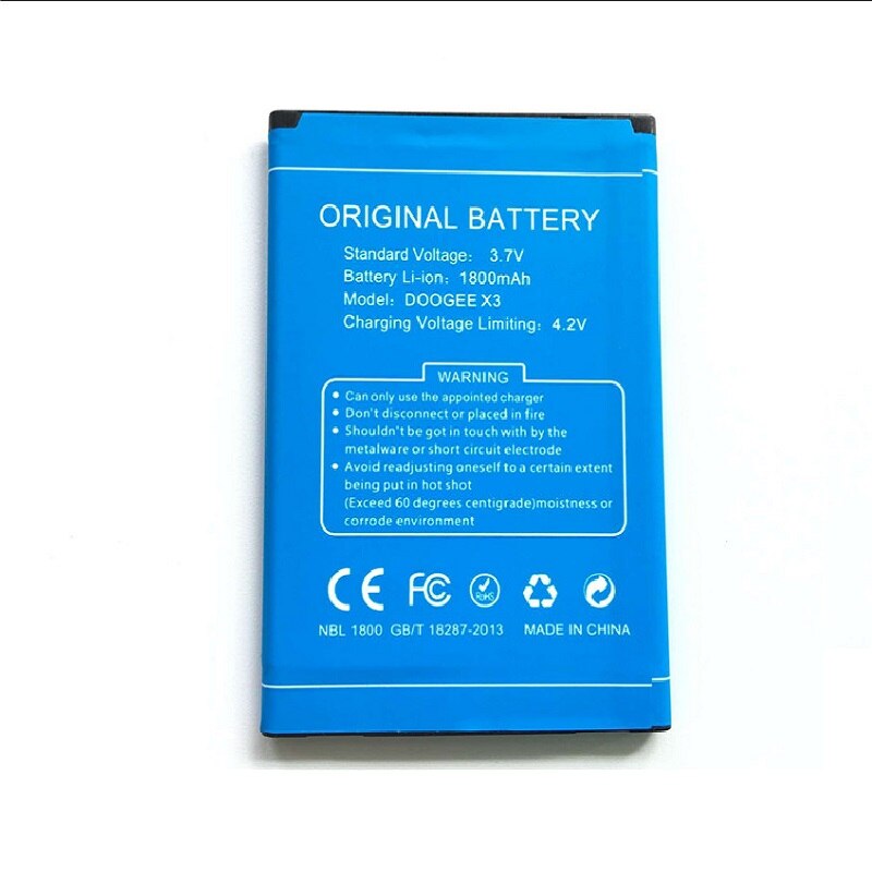 Vervangende Batterij 1800Mah Back-Up Batterij Voor Doogee X3 Mobiele Telefoon