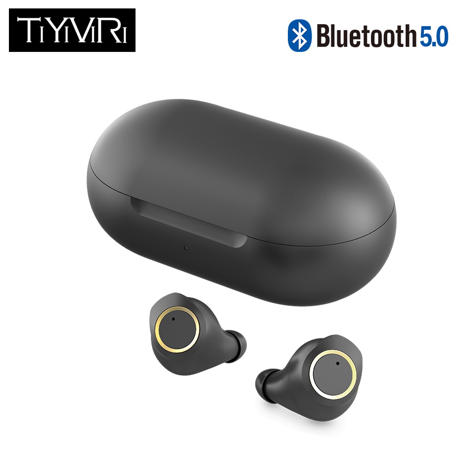 Tiyiviri Tws Bluetooth 5.0 Draadloze Oordopjes Touch Control Oortelefoon Echte Draadloze Stereo Gaming Ruisonderdrukkende IPX5 Waterdicht
