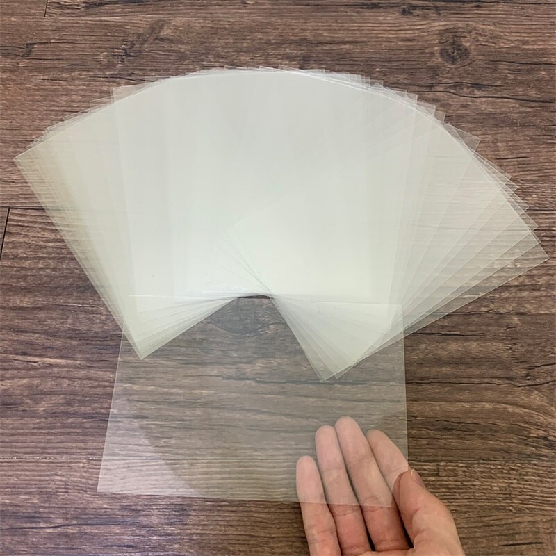 50Pcs /Set Transparent Plastic Window Sheets for DIY Scrapbooking Handmade Craft Shaker Cards Making Clear Sheets 11*16cm