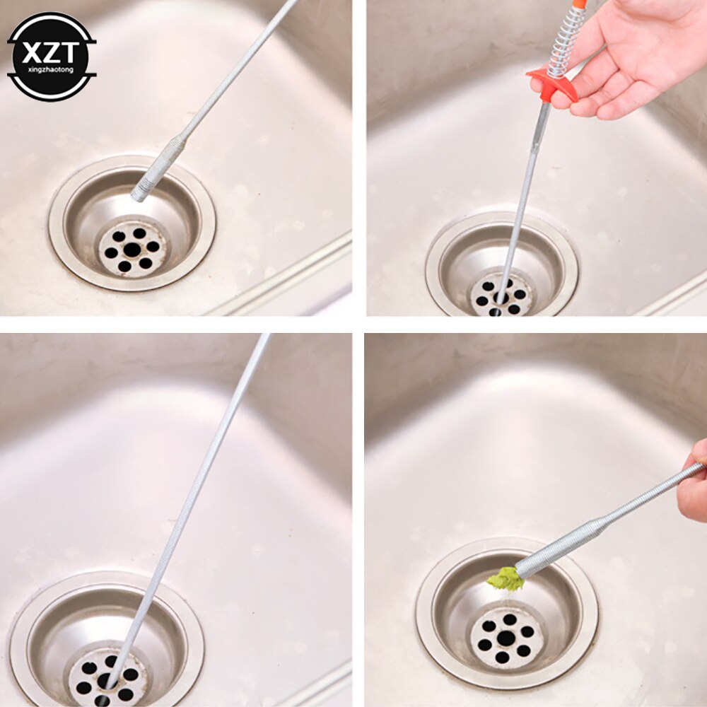 Garra de limpieza multifuncional, herramientas de limpieza de fregadero de cocina, removedor de zueco de pelo, grabador para desagües de ducha, lavabo de baño