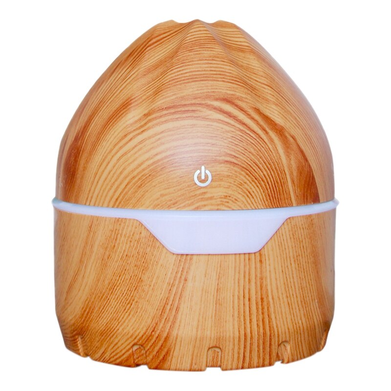 300Ml USB Electric Humidifier Essential Aroma Oil Ultrasonic Wood Grain Air Humidifier Mini Mist Maker LED Light