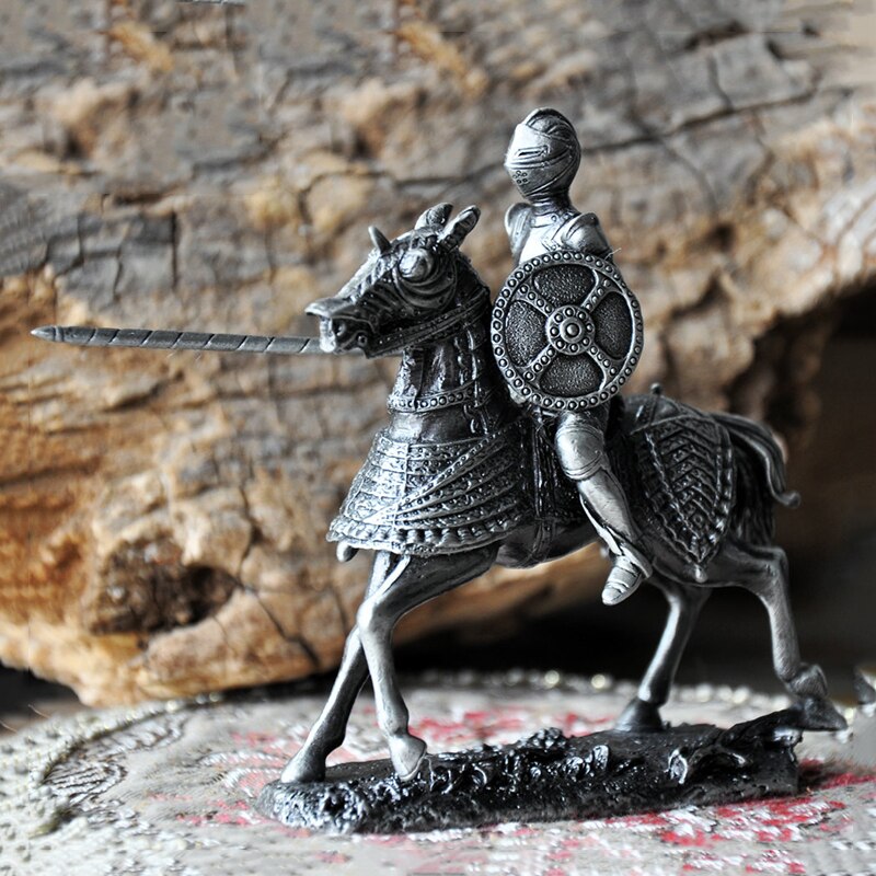 Classical European Tin Soldier The Medieval Knight Of Temple Classic Knights Figurines Man GY45
