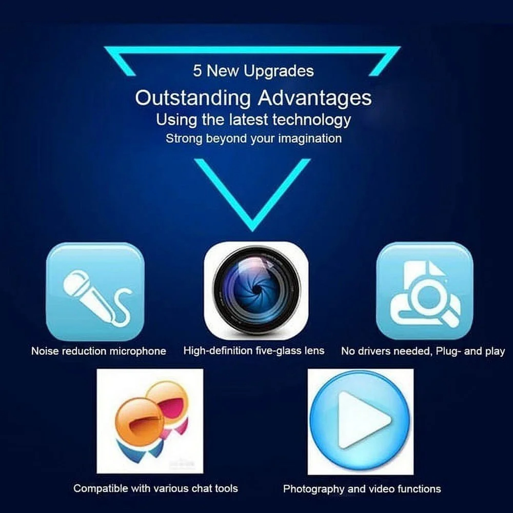 1080P Full HD Network Camera Built in Microphone 2K USB Camera Mini Web Cam for Auto Focus PC Mac Laptop Video Shooting Camera