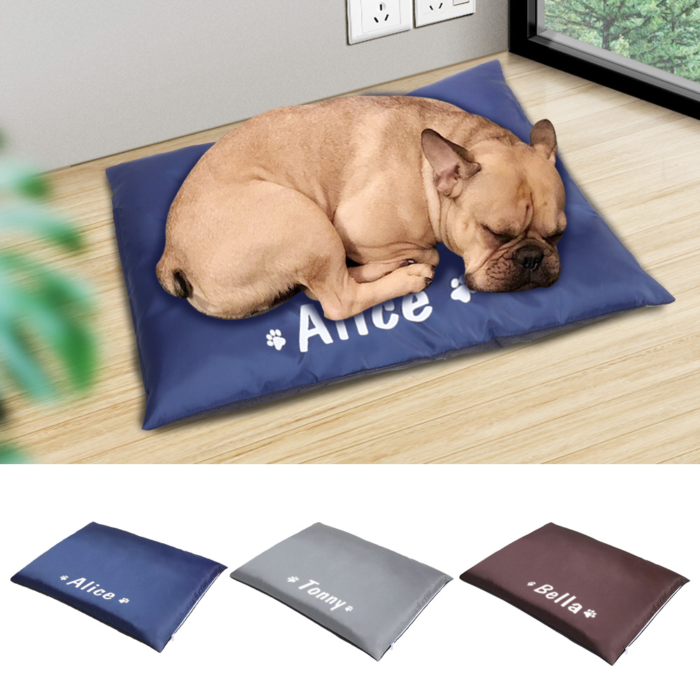 Lit pour chien personnalisé, tapis de couchage imperméable pour animaux de compagnie, coussin de canapé , matelas, couverture pour animaux de compagnie, chenil pour petits, moyens et grands chiens et chats