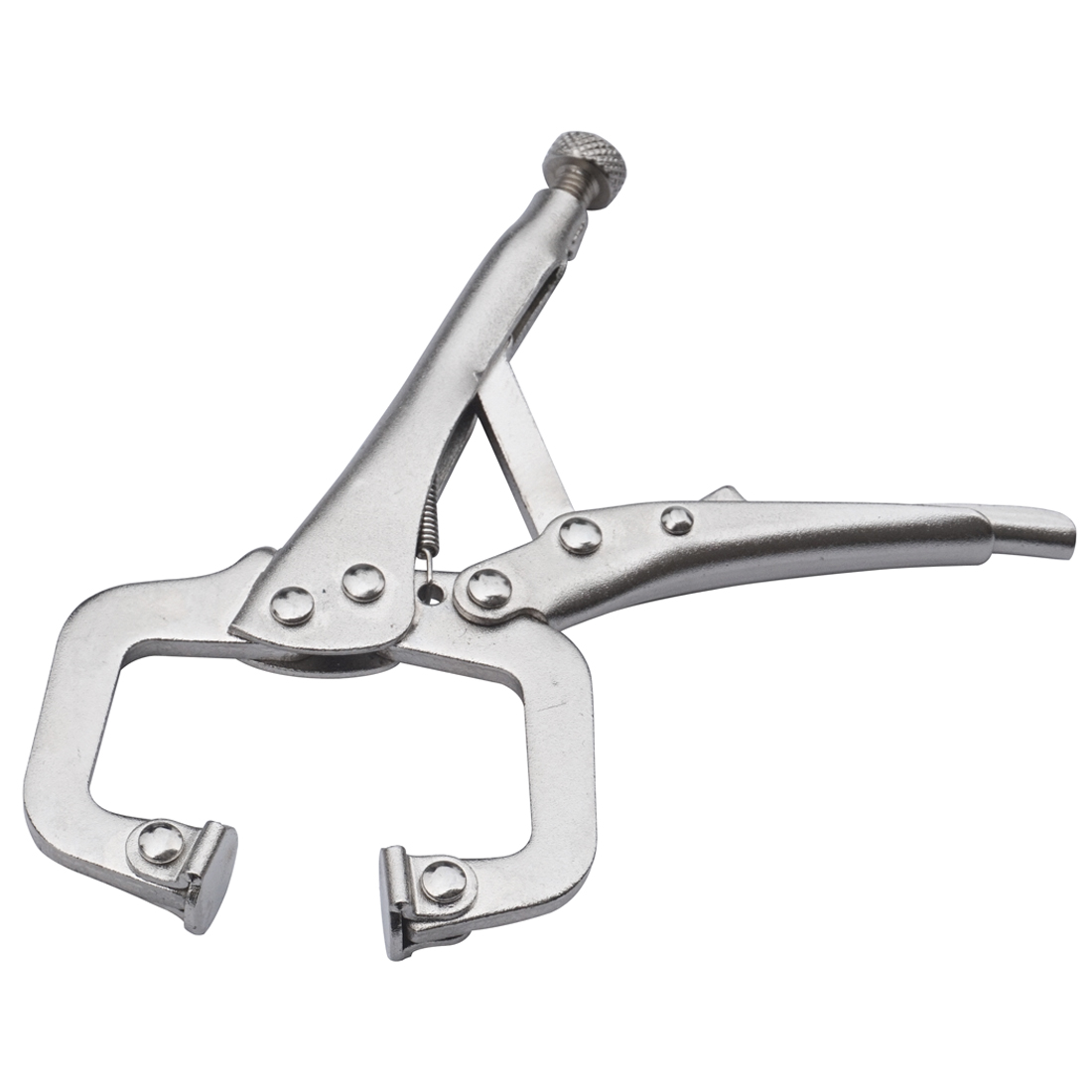 Ensemble de 3 Mini pinces de verrouillage, 4 pouces Mâchoire incurvée et 5 pouces. Long nez et 5 pouces. Pince C assortie, pince de soudage de verrouillage
