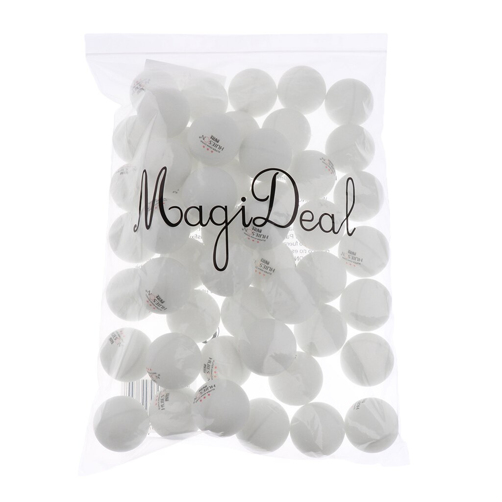 Magideal 50 Stuks Premium 3 Ster 40Mm Tafeltennis Ballen Geavanceerde Training Praktijk Ballen Wit Oranje