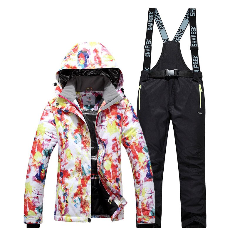 Women Ski Suit Brands Winter Warm Waterproof Windproof Clothes Snow Pants and Jacket Skiing and Snowboarding Suits