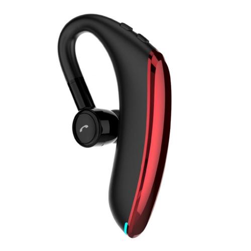 F900 tragbare bluetooth-business-headsets, 5.0 mini-auto-headsets mit sprachsteuerung (mono-funk) für mobiltelefonanrufe und sport-headsets: Rot