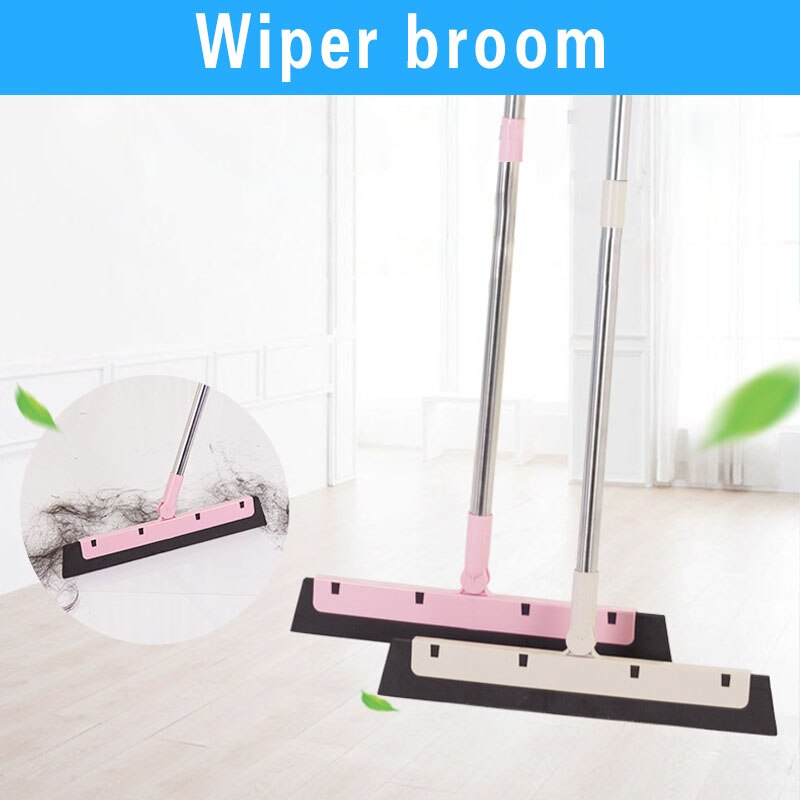Magic Broom Sweep the Floor Household Wiper Soft Cleaning Brush Mop Dust Hair Stainless Steel Broom Wooden Floor Cleaning Tools
