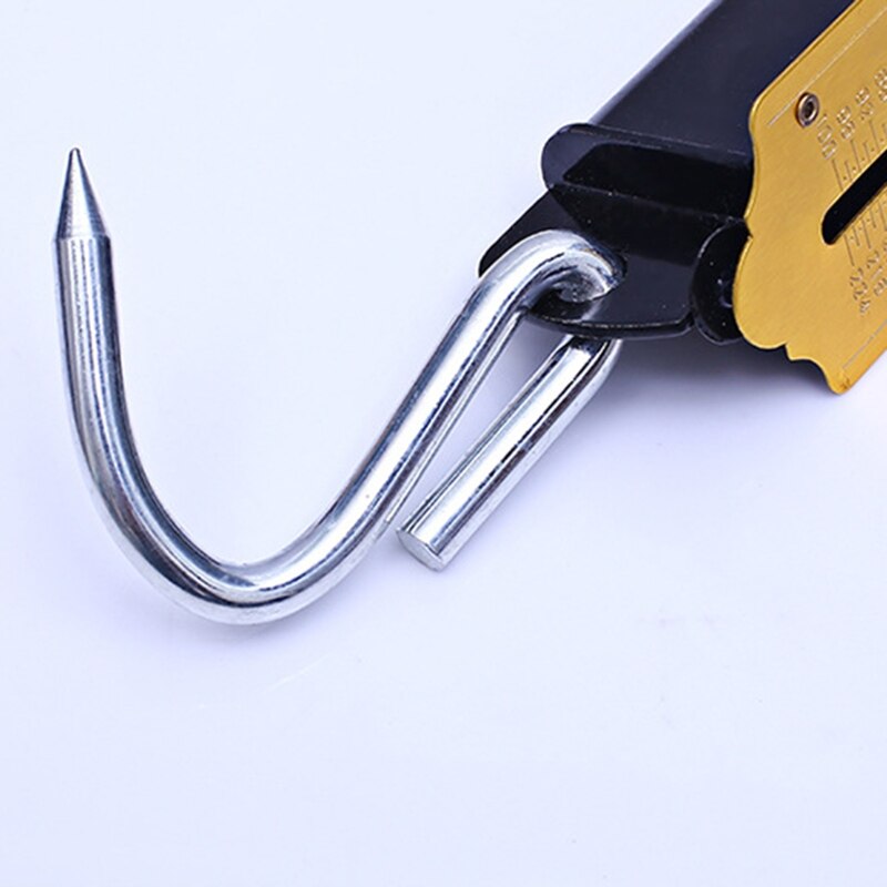 Y1UU Yellow Fishing Scale with Hook Portable Mechanical Luggage Scale Weight Scale Auto-off Function for Household Shops