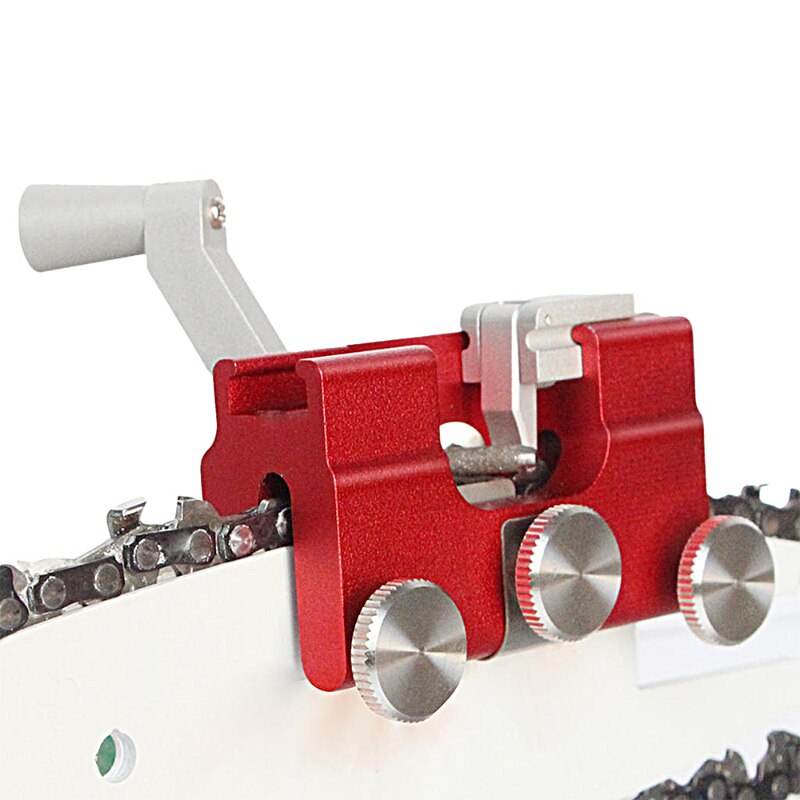 Chainsaw Sharpening Jig Kit W/ Diamond Grinding Stone Woodworking Grinding Tool for All Kinds of ChainSaws In Stock: Red Set