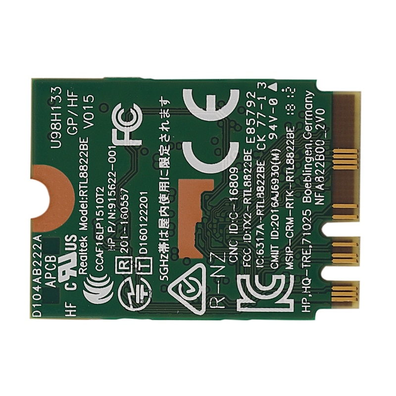 Ac Wifi Adapter Voor RTL8822BE Ngff M.2 802.11Ac 2.4G/5Ghz Draadloze Wifi Card + Bluetooth 4.1 Fru: 01AX711 01AX712 Voor Thinkpad: Default Title