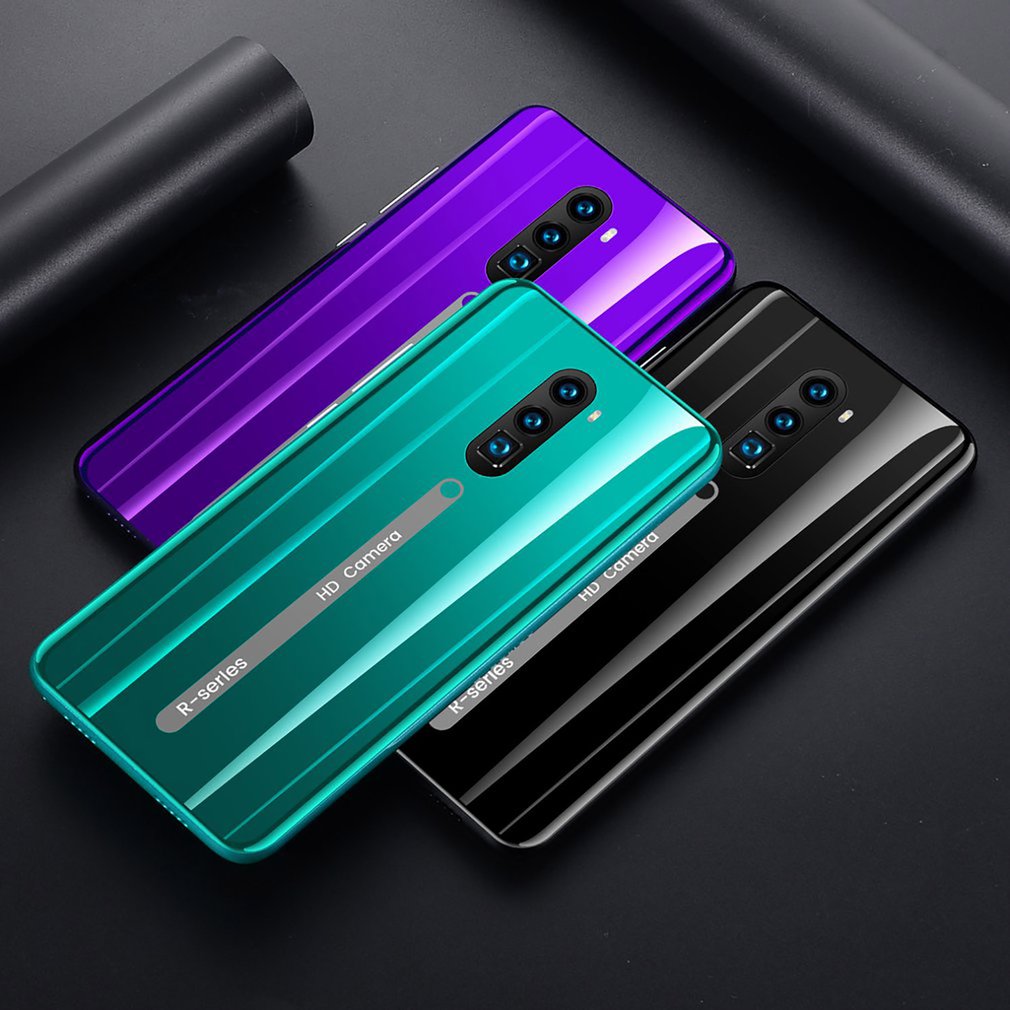 Rino3 Pro 5.8 Inch Screen Android Phone Purple Water Screen Smartphone Solid Color Mobile Phone Cool Shape