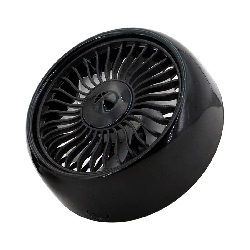 Auto Multifunktionale Elektrische Fan Auto Luft Auslauf Center Konsole Wind Energie Erweiterung USB Mini Fan: Schwarz 2