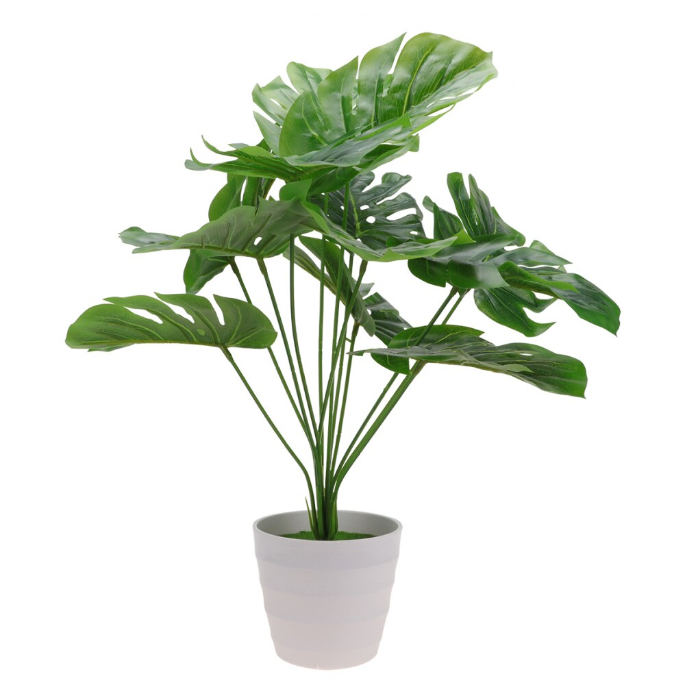 Simulation Green Plant Pot Decoration Artificial Monstera Pot Plant Home Decor