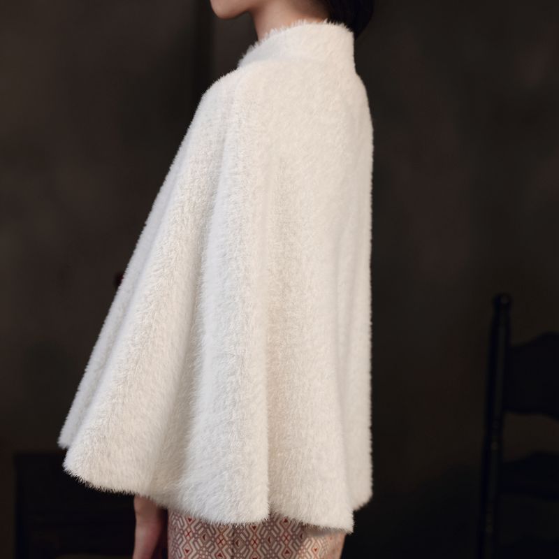 Faux Fur Party Wrap Winter Warm Wedding Bolero Ivoor Bruiloft Jas Bruids Wrap Party Cape