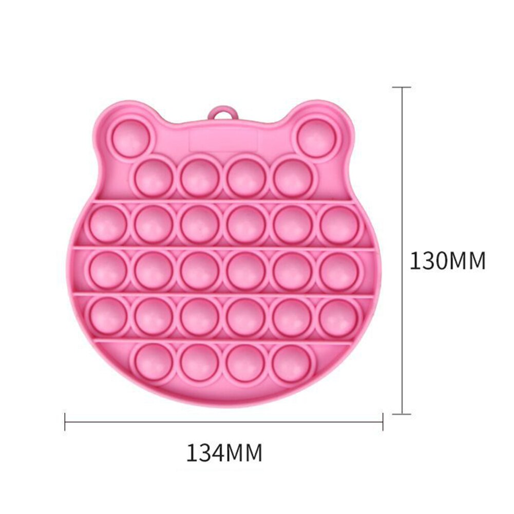 Children Fun Pressure Reduction Toy Autism Special Needs Push Pop Bubble Silicone Stress Reliever Sensory Fidget Toy