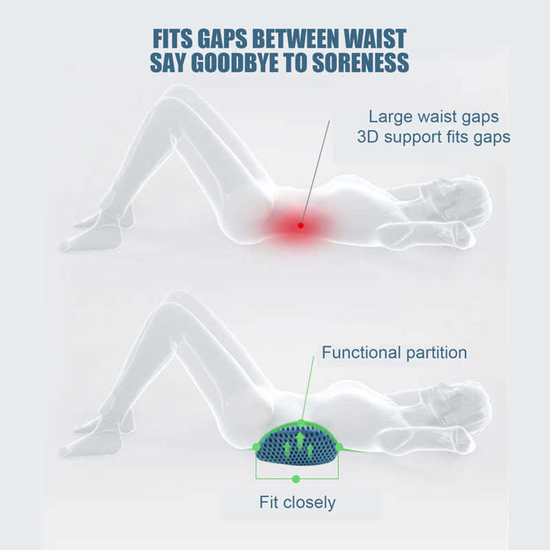 Multifunctional Lumbar Lower Back Support Pillow Waist Pain Relief Pillow Cushion