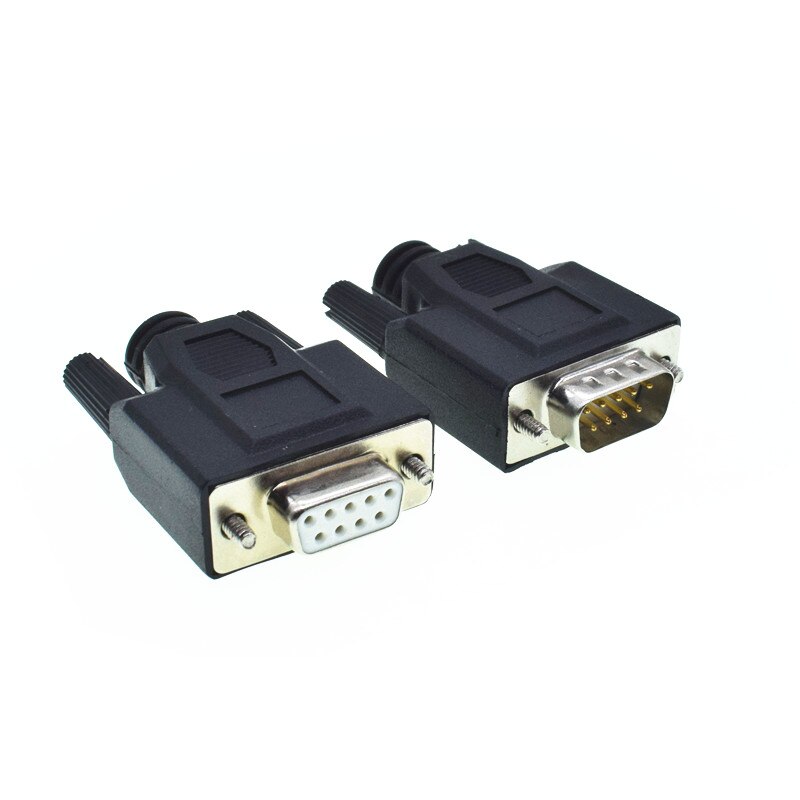 Connecteur sans soudure 9 broches DB9 pour femmes et hommes RS232, connecteur sans soudure