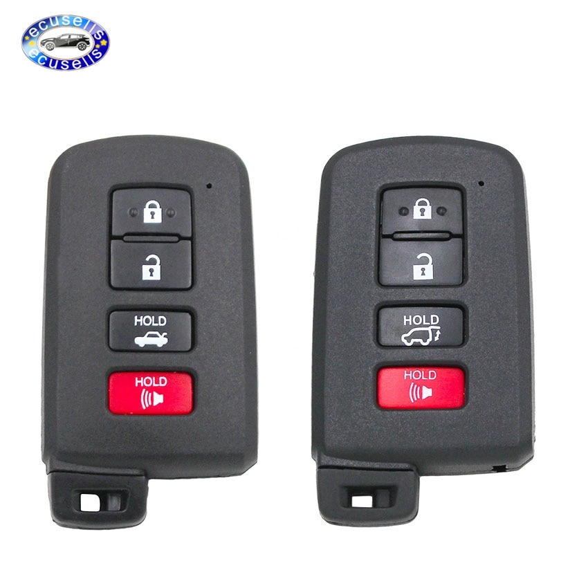 3+1 Button Smart Remote Key Shell Case Fob 4 Button for Toyota Avalon Camry