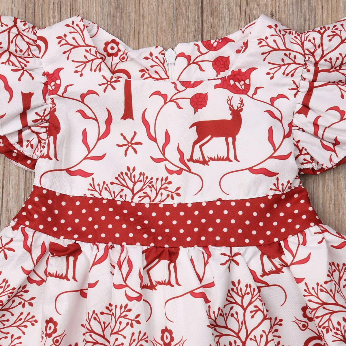 Prinses Kerst Meisje Jurk Leuke Meisjes Herten Print Strik Tutu Jurk Baby Party Jurken Voor Meisjes Xmas Jurken + hoofdband