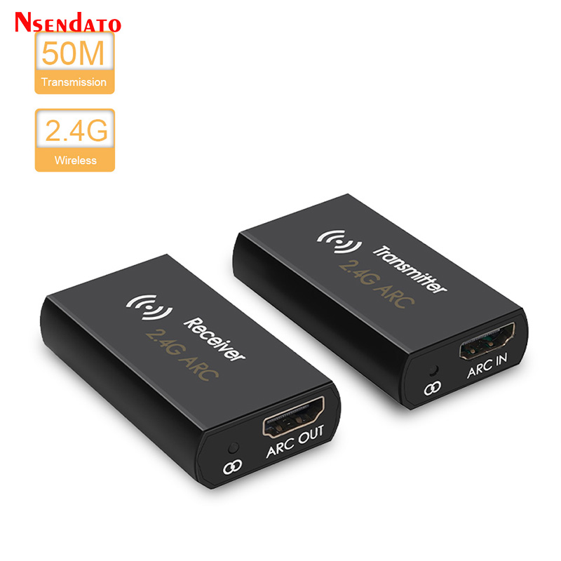 2.4G Wireless Audio HDMI ARC Transmitter Receiver 50M Audio TX&RX Wireless Audio HDMI Extender For TV Projector Sound Bar: 1.5m
