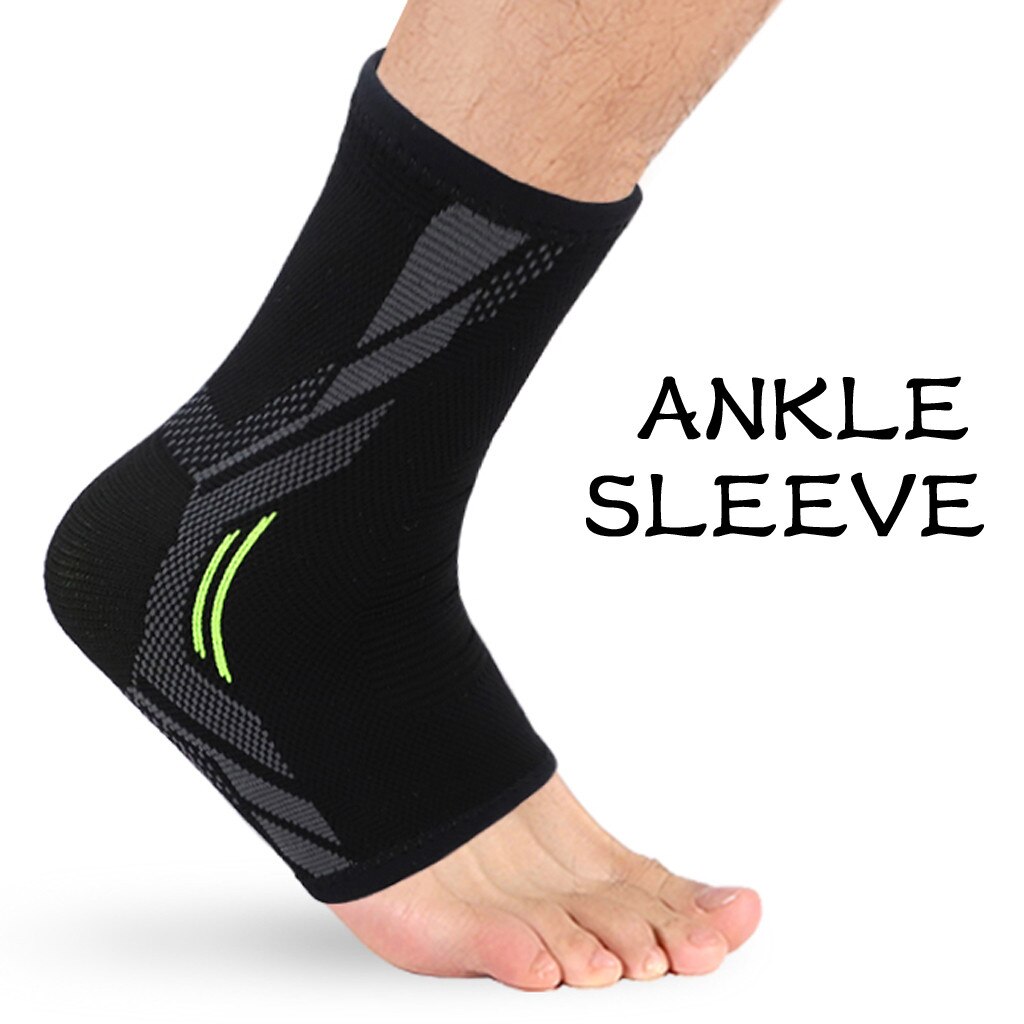 Sport Enkel Ondersteuning Voetbal Basketbal Badminton Sport Bescherming Bandage Elastische Enkel Mouw Verstuiking Brace Guard Beschermen: L