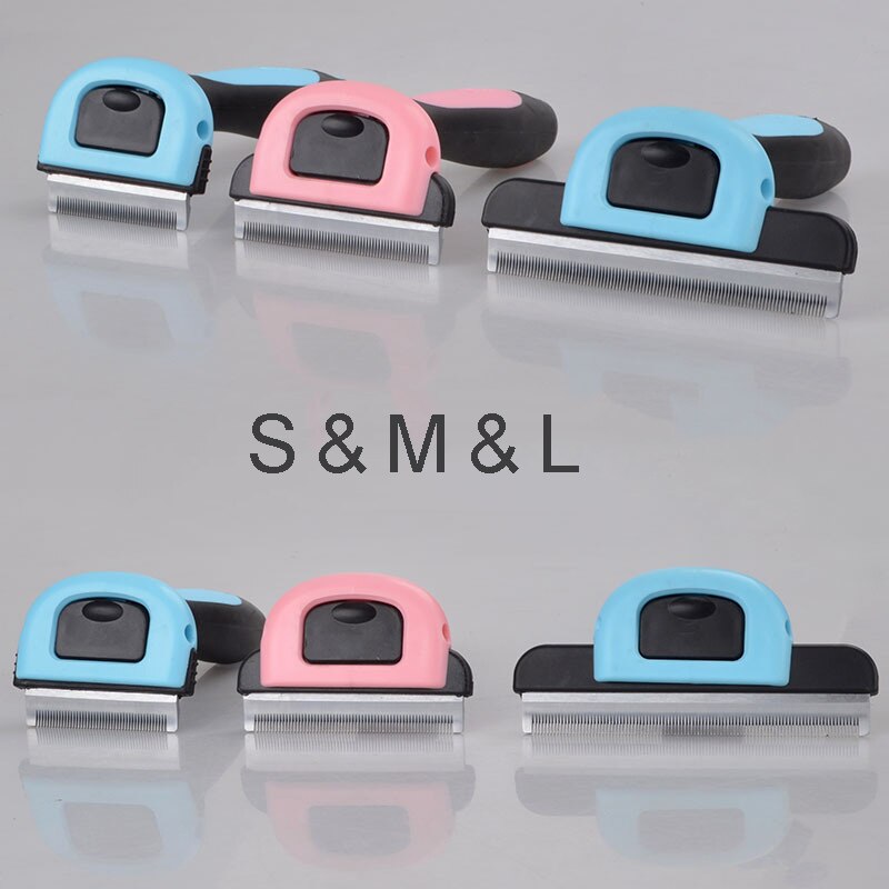 Pet Grooming Borstel Vergieten Tool Hond En Kat Haar Remover Levert Afneembare Huisdier Trimmer Kammen Voor Huisdier