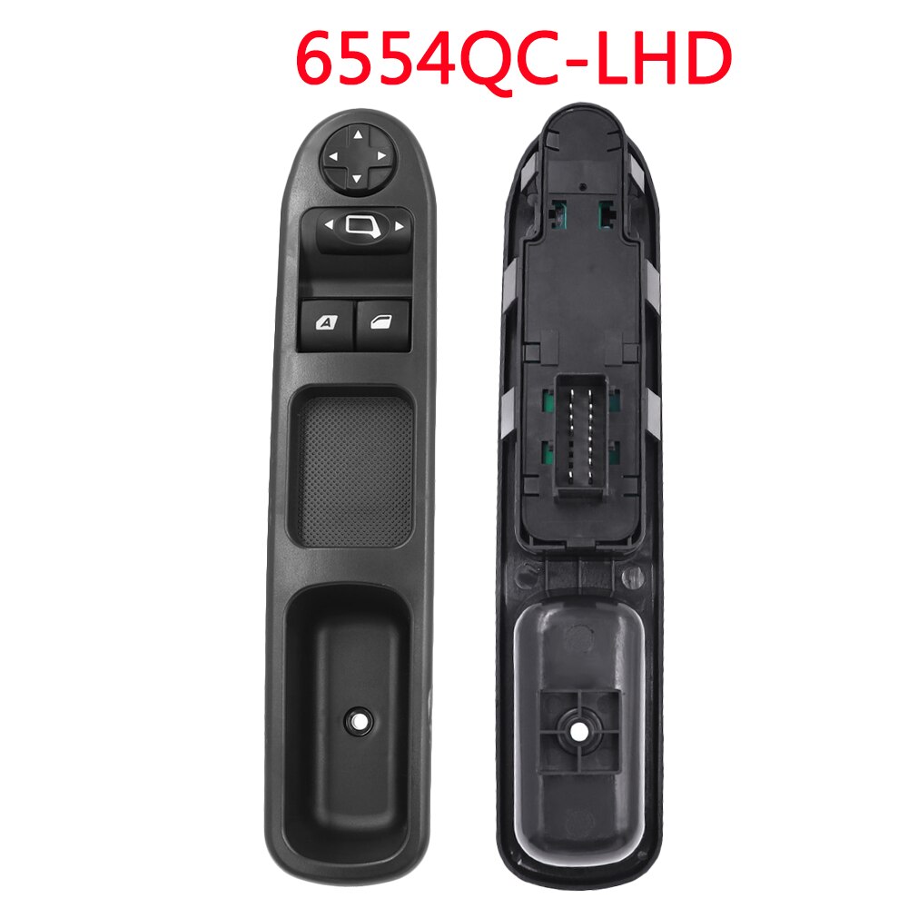 Voor Peugeot 207 307 407 Voor Citroen C3 C4 Picasso Elektrische Power Window Schakelaar 6554KT 6554QC 6490EH 6490HQ 6554QF 6554QG: 6554QC-LHD