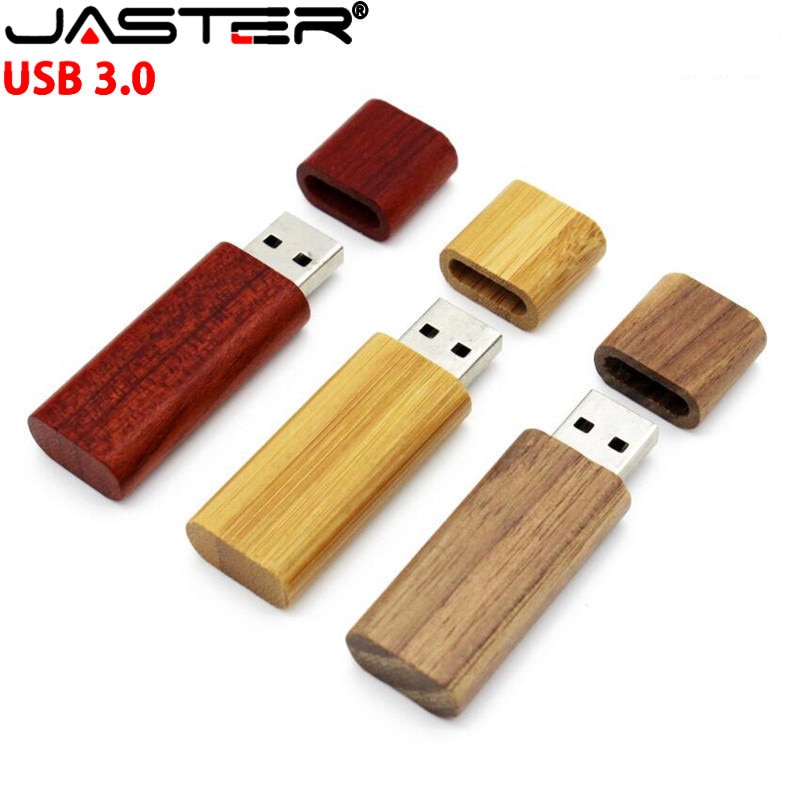 JASTER High speed USB 3.0 Wooden bamboo USB flash drive pen driver wood pendrive 4GB 8GB 16GB 32GB USB creativo personal LOGO