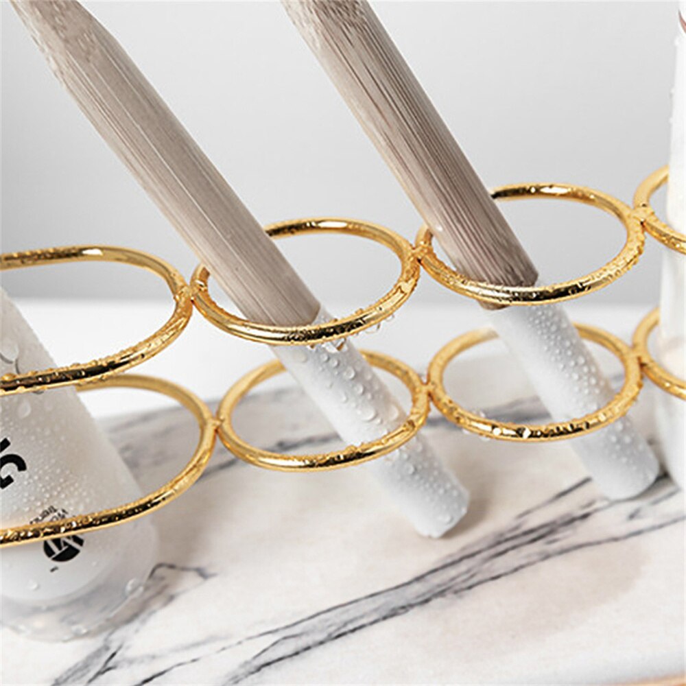 Diatomite Electric Toothbrush Holder Quick-drying Absorbent Pad Toothbrush Toothpaste Organizer Gold Toiletries Storage Shelf