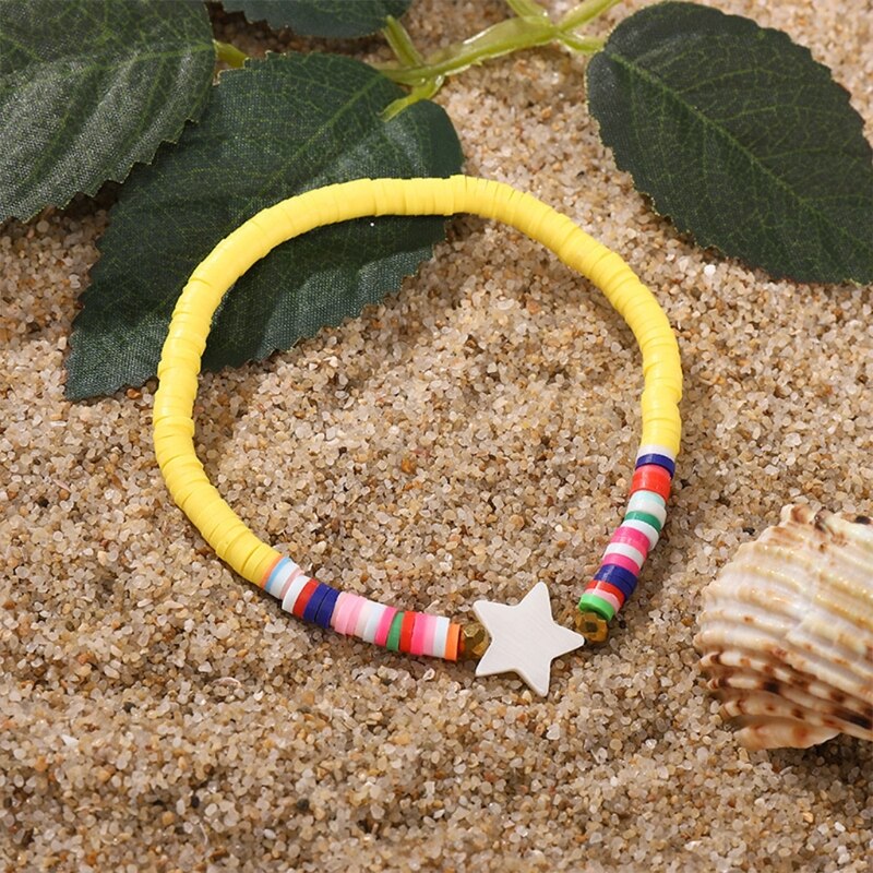 1 Doos Kleurrijke Platte Ronde Polymer Klei Kralen Sieraden Maken Gereedschap Voor Meisje