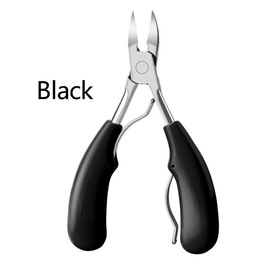 Toe Nail Clippers Ingrown Toenail Podiatry Correction Nippers Cuticle Cutters Cut Paronychia Pedicure Manicure Foot Care Tool: black