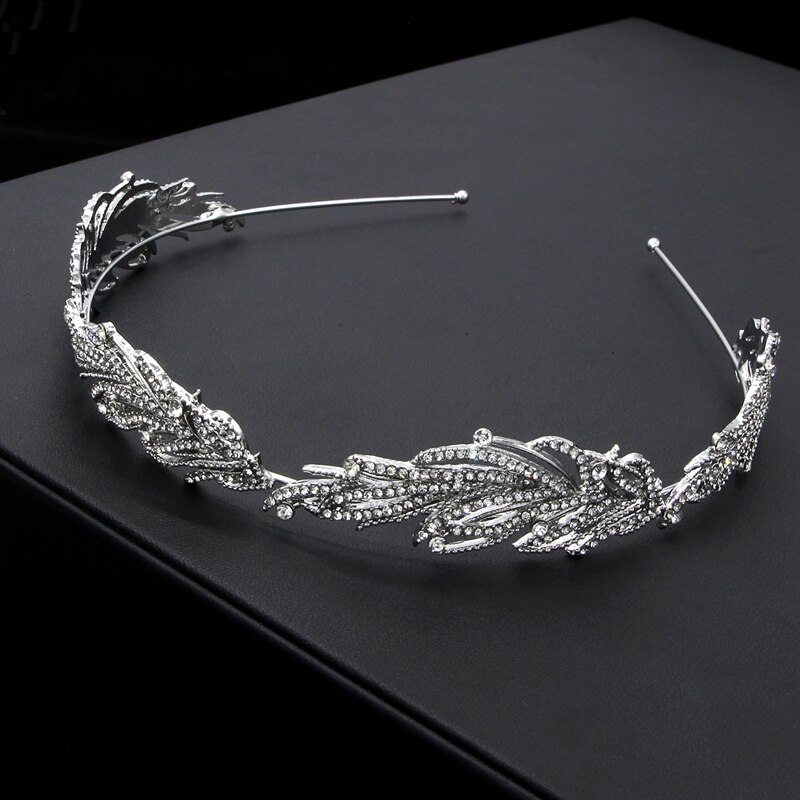 Handgemaakte Crystal Bridal Hoofdband Mini Bruids Hoofdtooi Hoofdtooi Diner Hoofddeksels Bruiloft Haar Accessoires