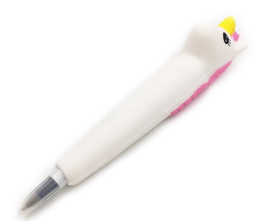 Squishy Unicorn Cat Panda Bun Pen Cap Corn Stationery Pencil Holder Toppers Slow Rising Squeeze Children's Day Toy