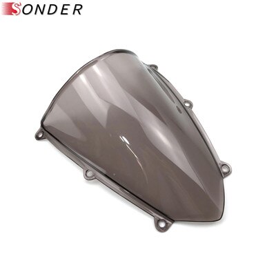 Parabrisas de doble burbuja para coche, accesorio para Honda CBR 600, 2007, 600RR, F5, CBR600RR, CBR600 RR, 07, 08, 09, 10, 11, 12: Smoke