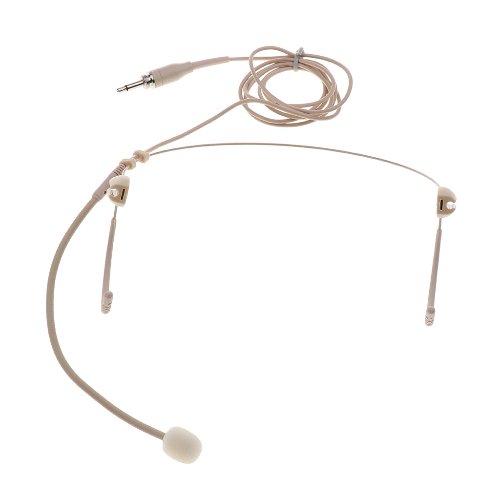 Spina per microfono a condensatore unidirezionale a doppio gancio beige da 3.5mm