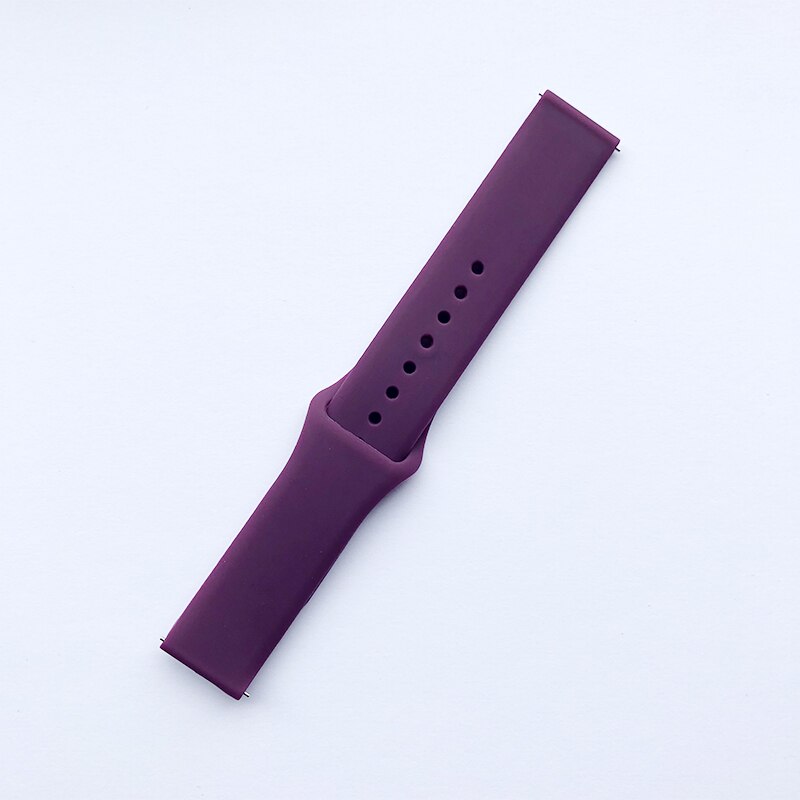 Pasek z miękkiego silikonu dla Garmin Vivoactive 3 HR Venu część wymienna inteligentnego zegarka bransoletka sportowa dla garmin forerunner 645 zespół muzyczny: FIOLETOWY