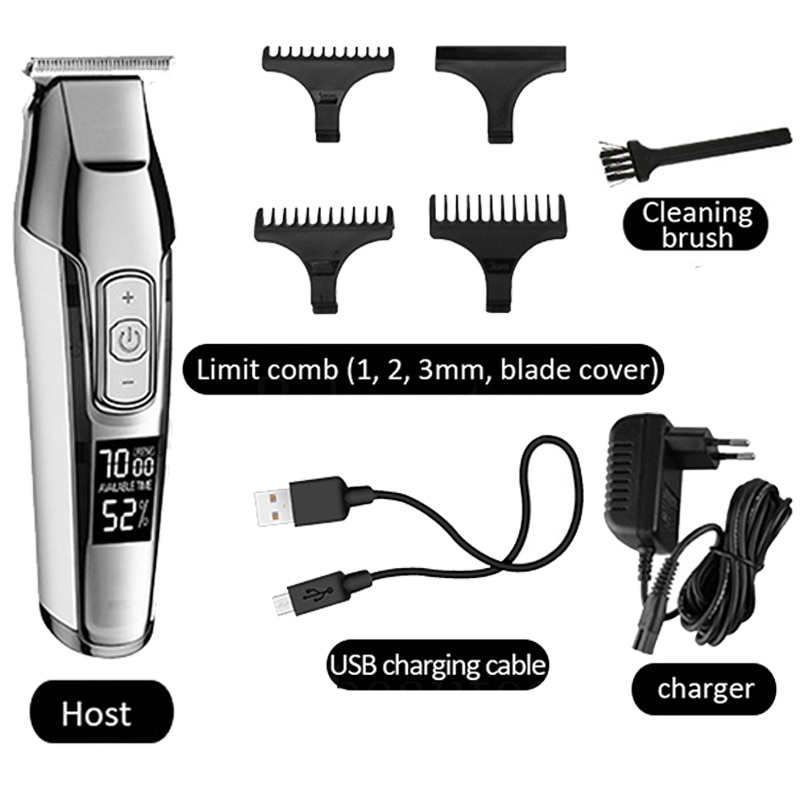 Edging Cutting Machine 0.0mm Keimei Rechargeable Hair Cut Clipper Men Kemel Cordles Kmei Pro Trimmer Electric Trimer Kamei Kemey